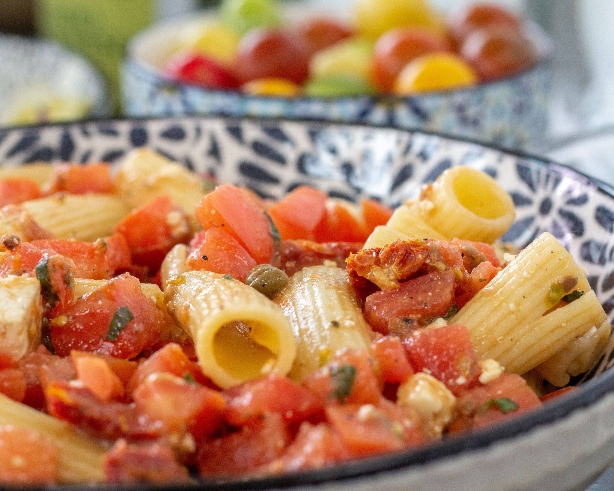 Pennes aux trois tomates